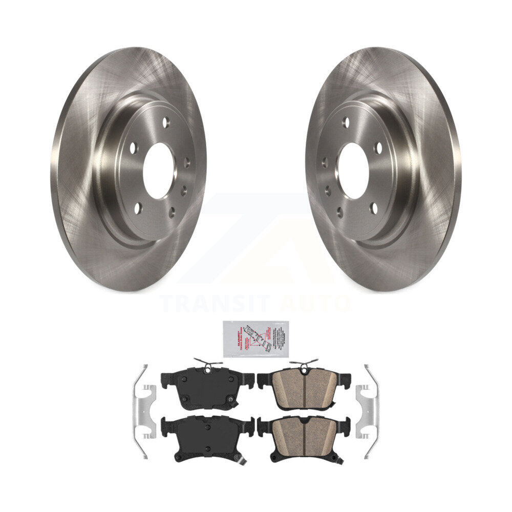 Brake Rotor And Ceramic Pad Rear Kit For Chrysler Pacifica Grand Caravan Voyager