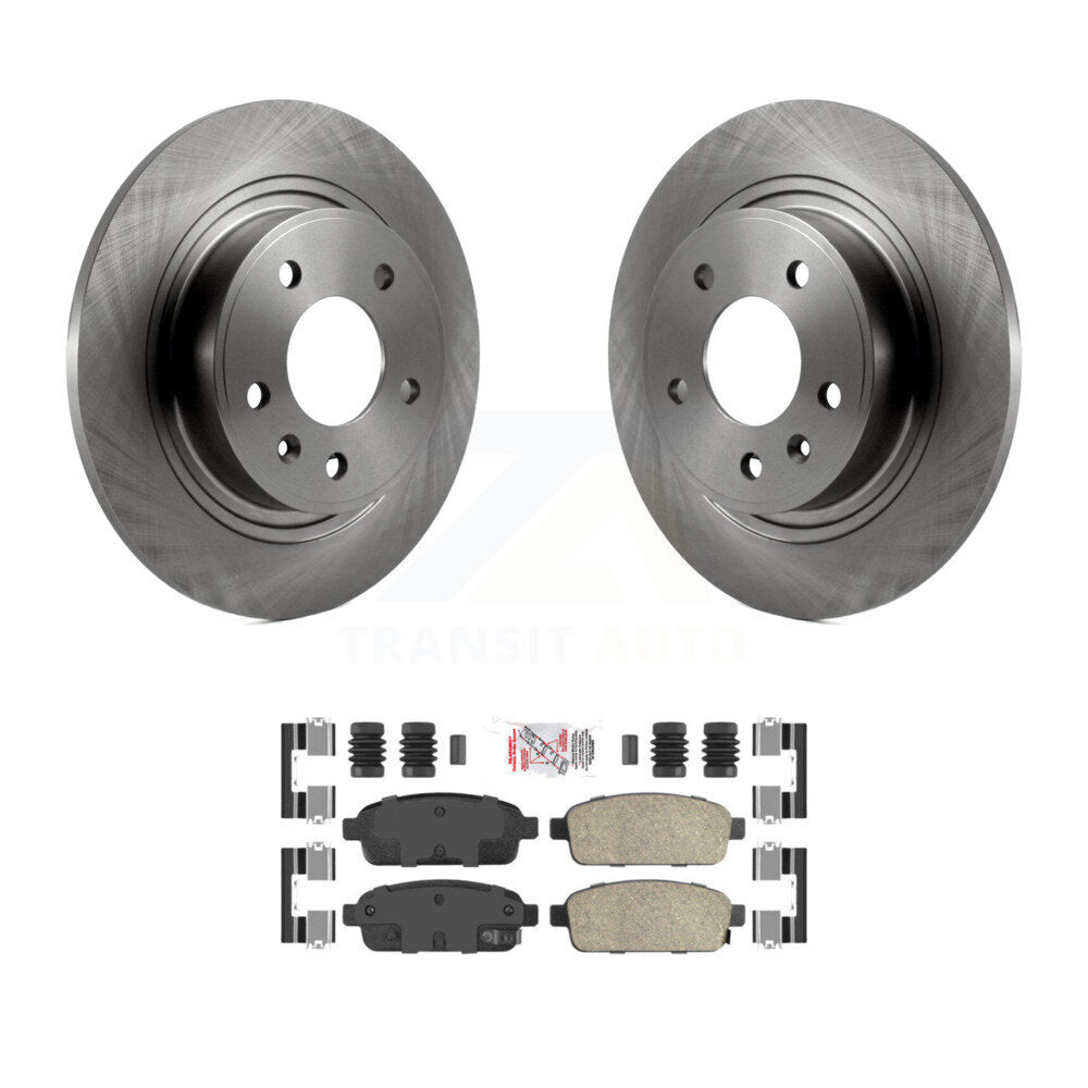 Brake Rotor & Ceramic Pad Rear Kit For Chevrolet Cruze Buick Verano Orlando Volt
