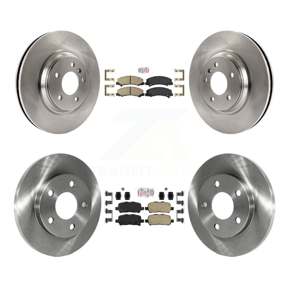 Ceramic Pads And Disc Brake Rotors Front Rear Kit For Chevrolet Impala Limited