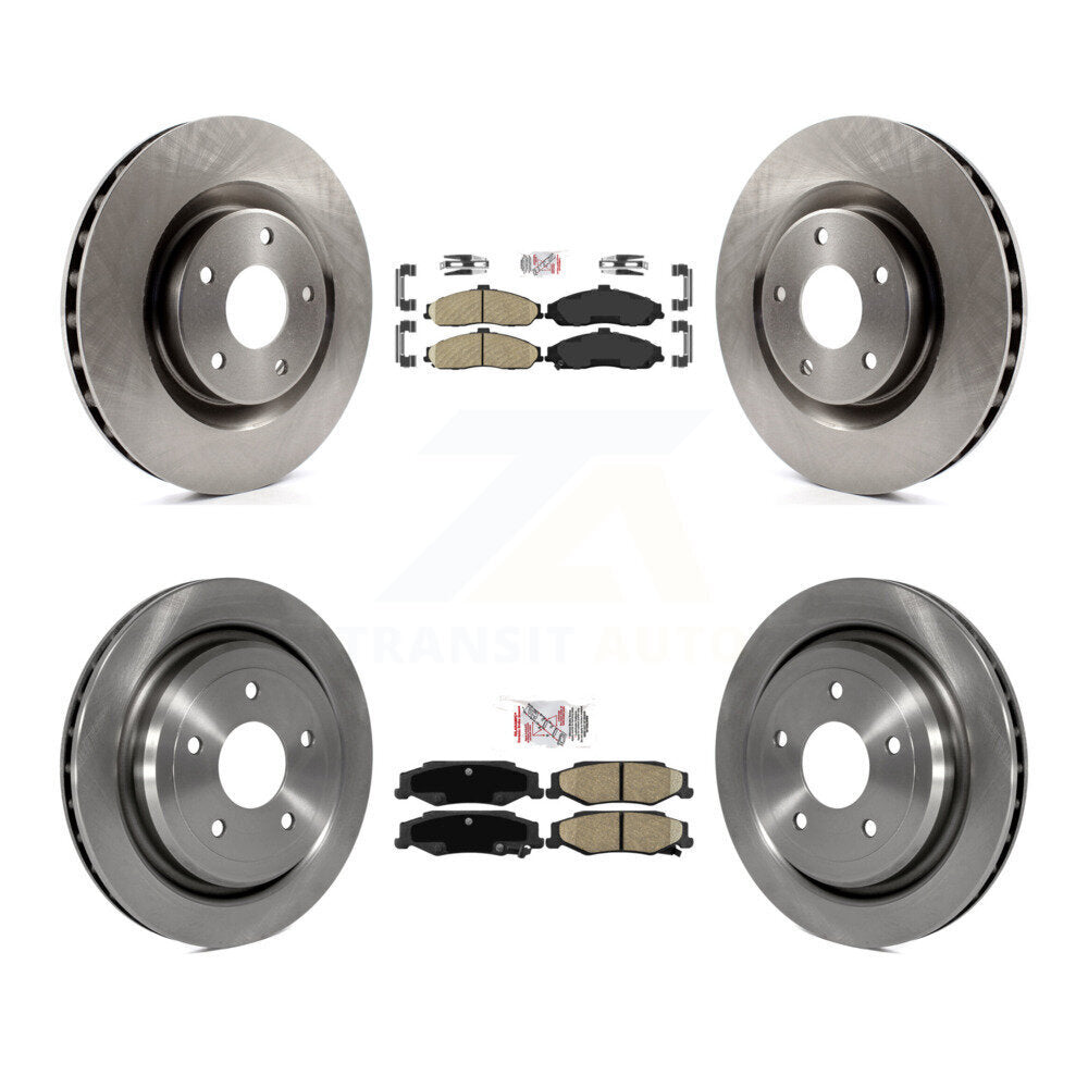 Ceramic Pad Disc Brake Rotors Front Rear Kit For Chevrolet Corvette Cadillac XLR