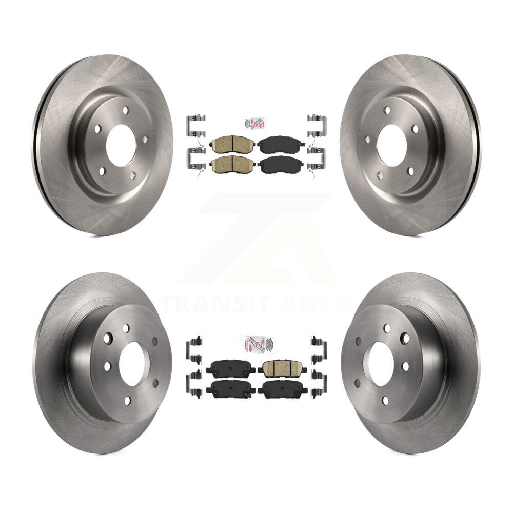 Ceramic Pads And Disc Brake Rotors Front Rear Kit For Nissan Juke