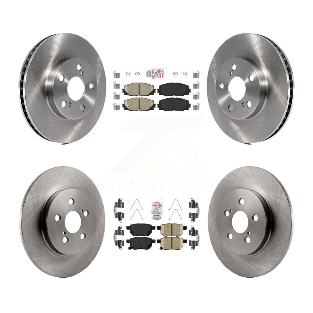 Ceramic Pads And Disc Brake Rotors Front Rear Kit For Lexus CT200h