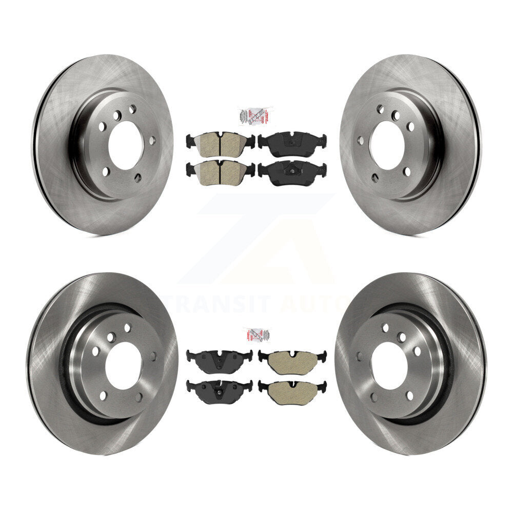 Semi-Metallic Pad Brake Rotors Front Rear Kit For BMW 325i 325Ci 328i 323Ci 323i
