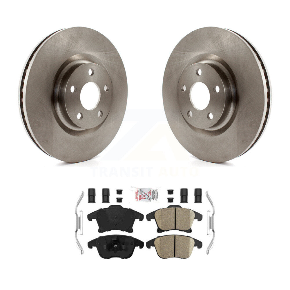 Brake Rotor & Ceramic Pad Front Kit For Ford Police Responder Hybrid SSV Plug-In