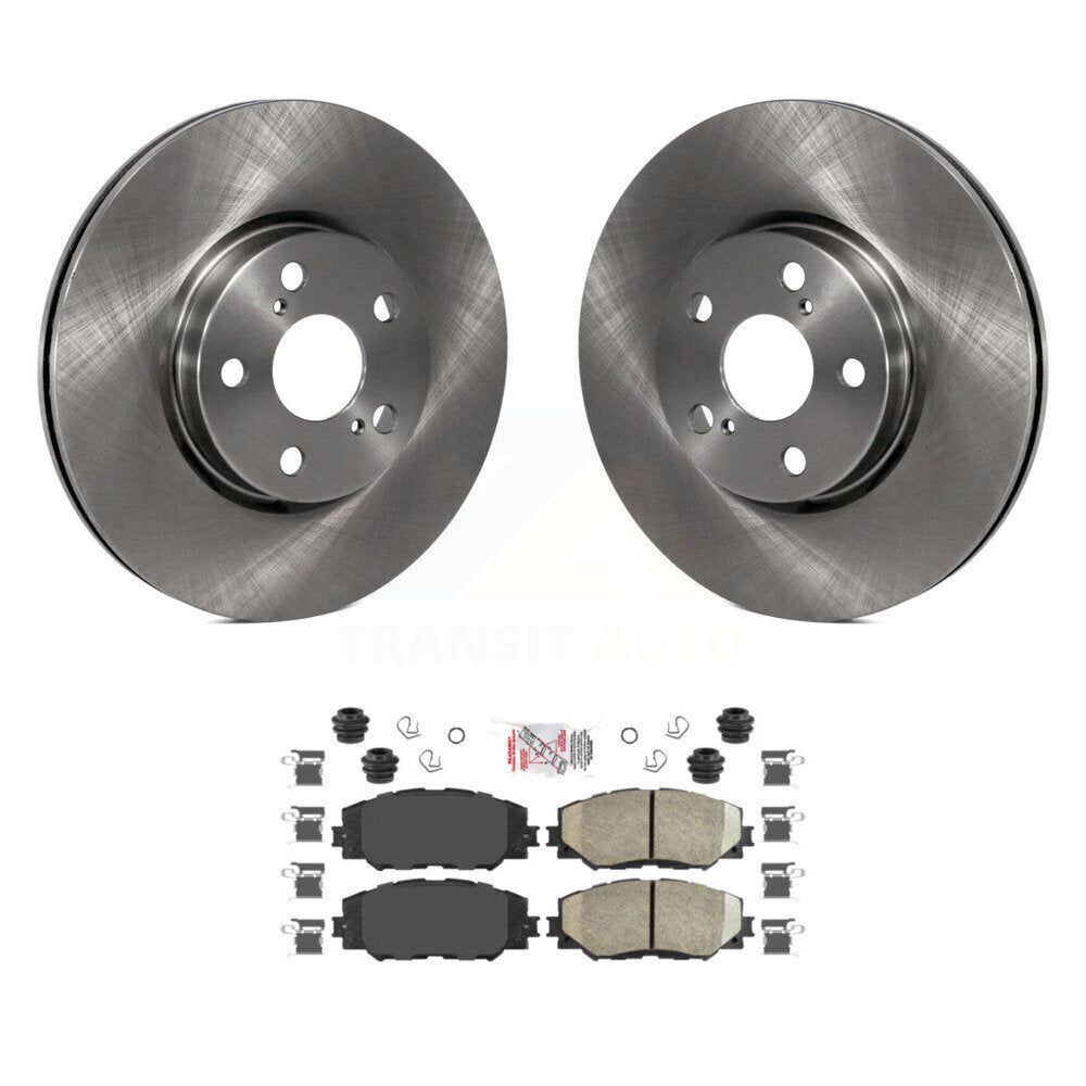 Brake Rotor & Ceramic Pad Front Kit For Toyota Corolla Matrix Pontiac Vibe Scion