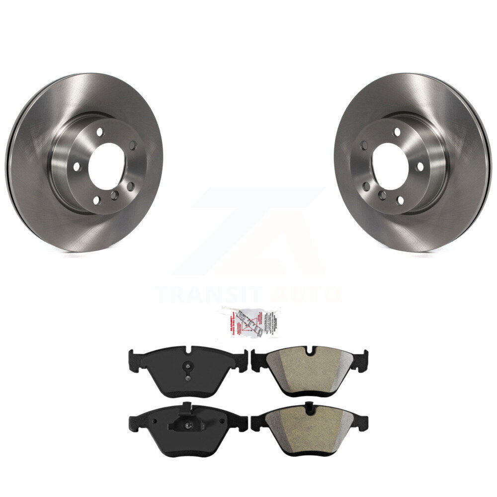 Disc Brake Rotors And Semi-Metallic Pads Front Kit For BMW 328i xDrive X1 328xi