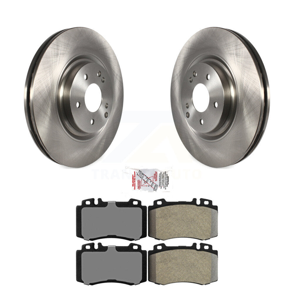 Disc Brake Rotors Semi-Metallic Pad Front Kit For Mercedes-Benz C230 SLK350 C320