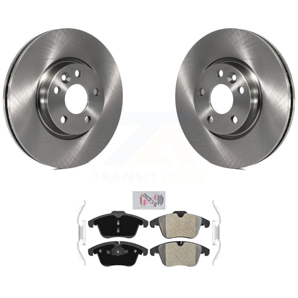 Brake Rotor & Semi-Metallic Pad Front Kit For Volvo Land Rover Range Evoque XC70