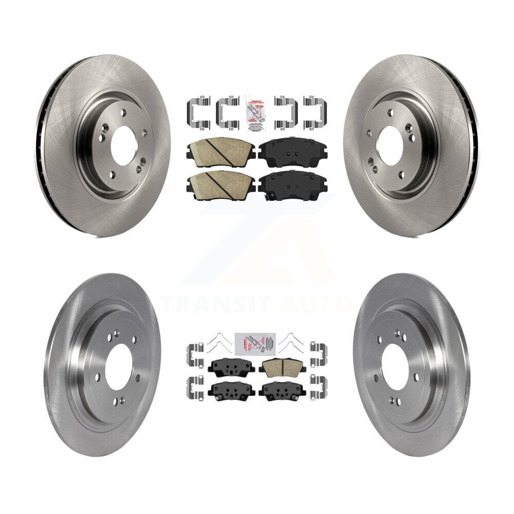 Ceramic Pad & Brake Rotor Front Rear Kit For 2017-2022 Kia Sportage Turbocharged