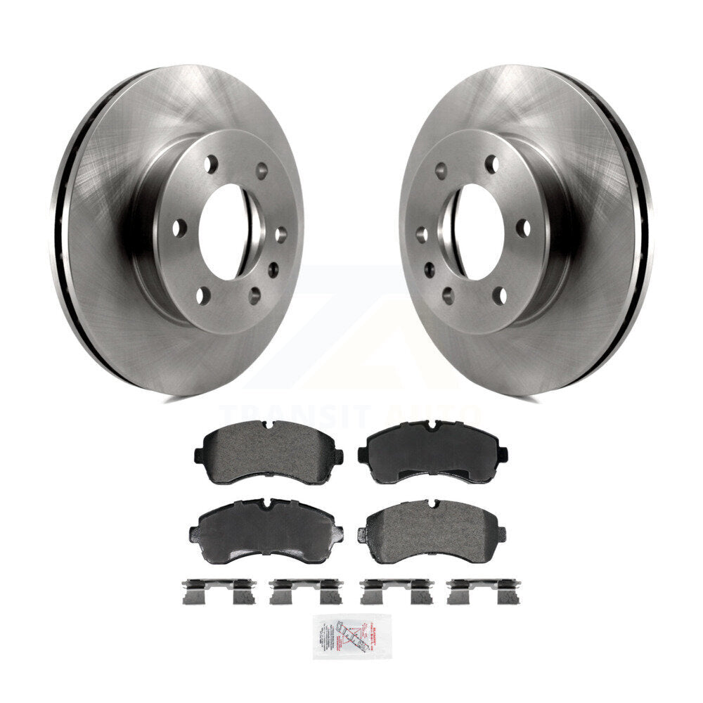 Brake Rotor And Semi-Metallic Pad Front Kit For Mercedes-Benz Sprinter 2500 3500