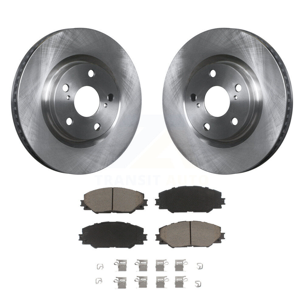 Brake Rotor & Ceramic Pad Front Kit For Toyota RAV4 Matrix Pontiac Vibe Scion iM