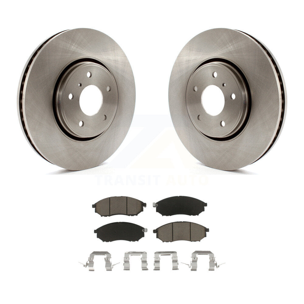 Disc Brake Rotors And Ceramic Pads Front Kit For INFINITI FX35 FX45 FX37 QX70