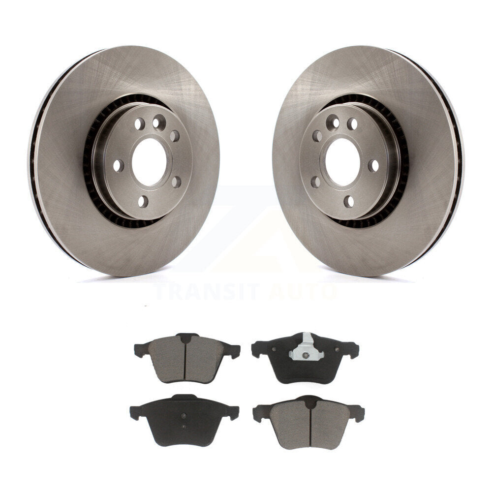 Brake Rotor & Ceramic Pad Front Kit For Volvo XC70 S60 V60 S80 Cross Country V70