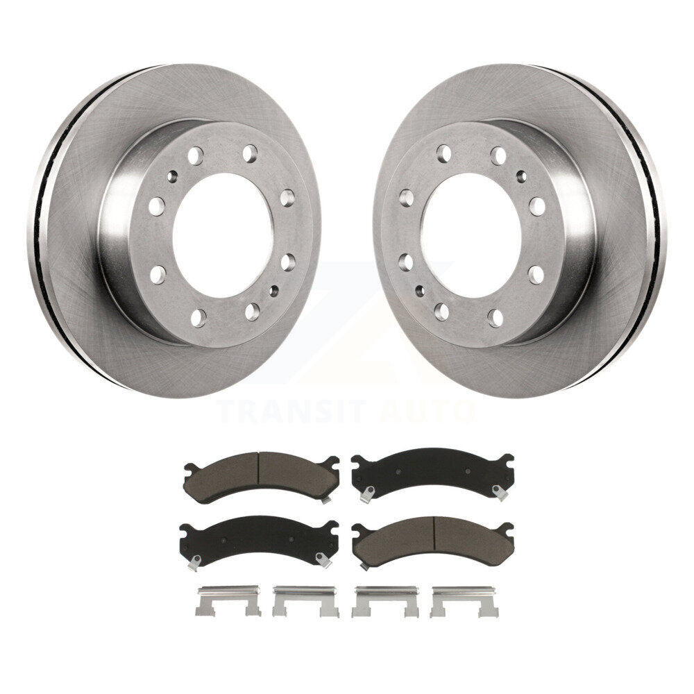 Brake Rotor & Ceramic Pad Front Kit For GMC Chevrolet Savana 3500 Express Sierra
