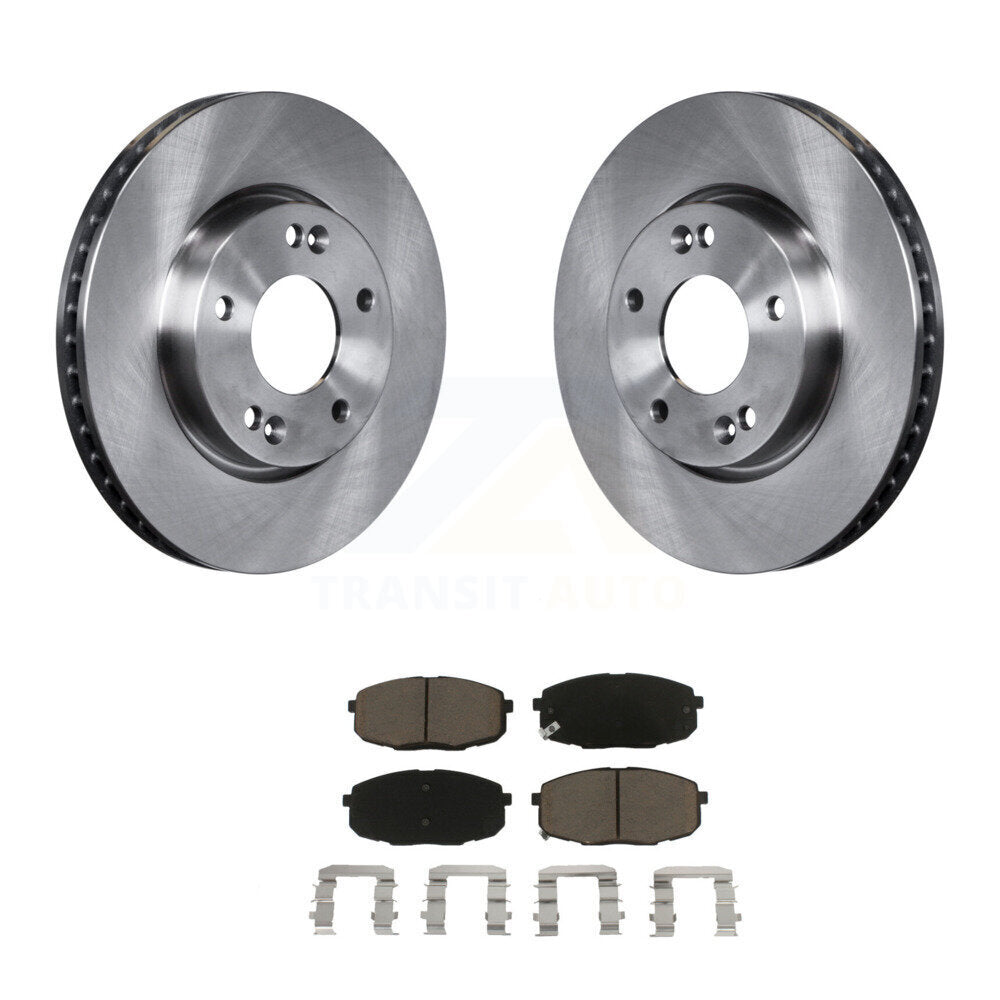 Disc Brake Rotors And Ceramic Pads Front Kit For Kia Forte Koup Forte5