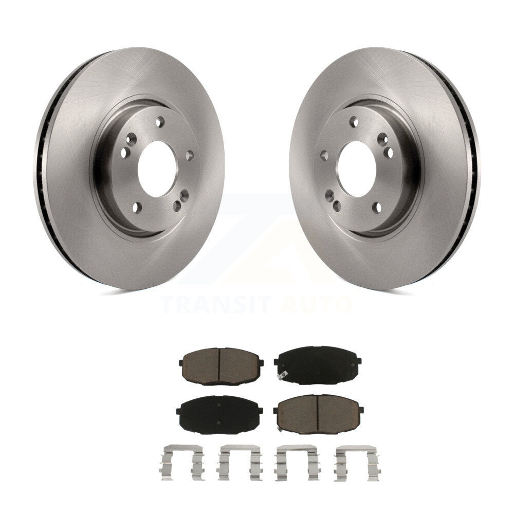 Disc Brake Rotors And Ceramic Pads Front Kit For Kia Forte Koup Forte5