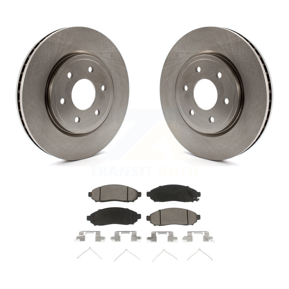 Brake Rotor & Ceramic Pad Front Kit For Nissan Frontier Pathfinder Xterra Suzuki