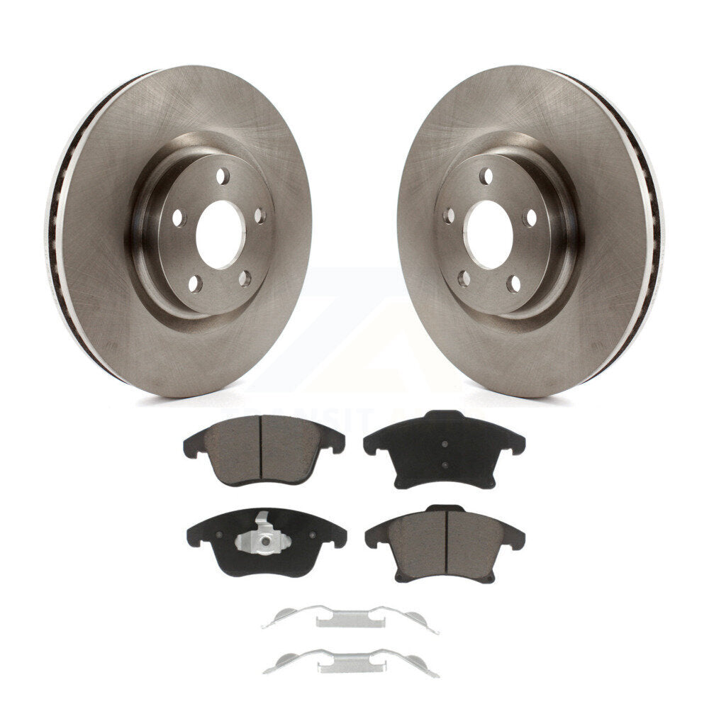 Brake Rotor & Ceramic Pad Front Kit For Ford Police Responder Hybrid SSV Plug-In