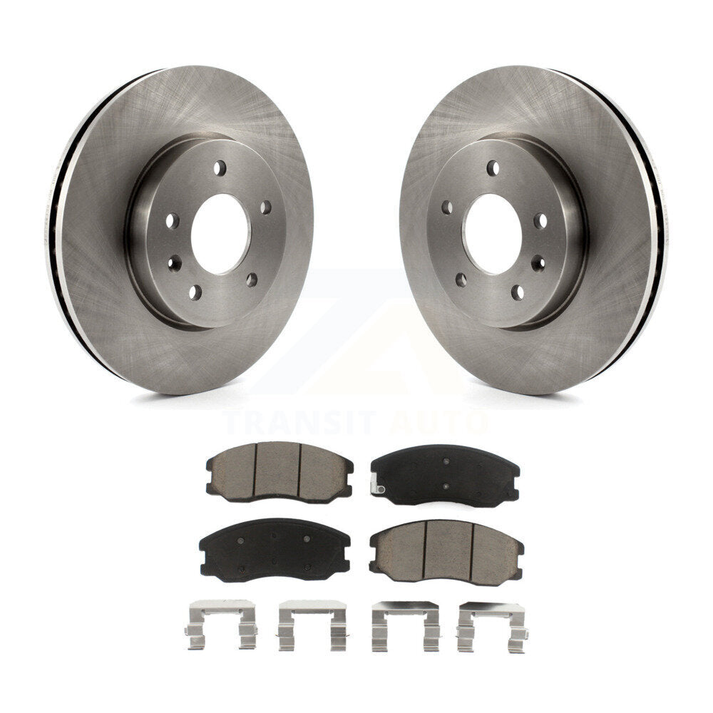 Brake Rotor & Ceramic Pad Front Kit For Chevrolet Equinox Pontiac Torrent Saturn