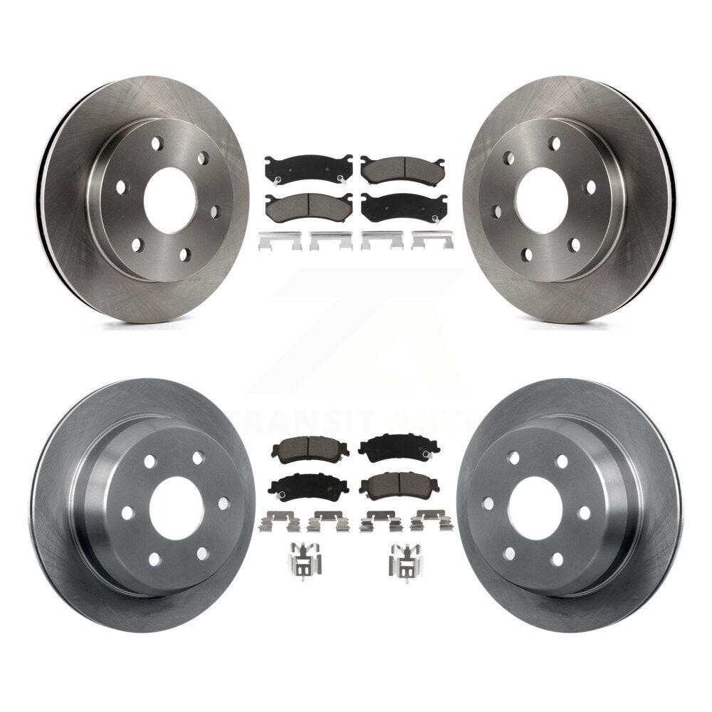 Brake Rotor & Ceramic Pad Front Rear Kit For Chevrolet GMC Silverado 1500 Sierra