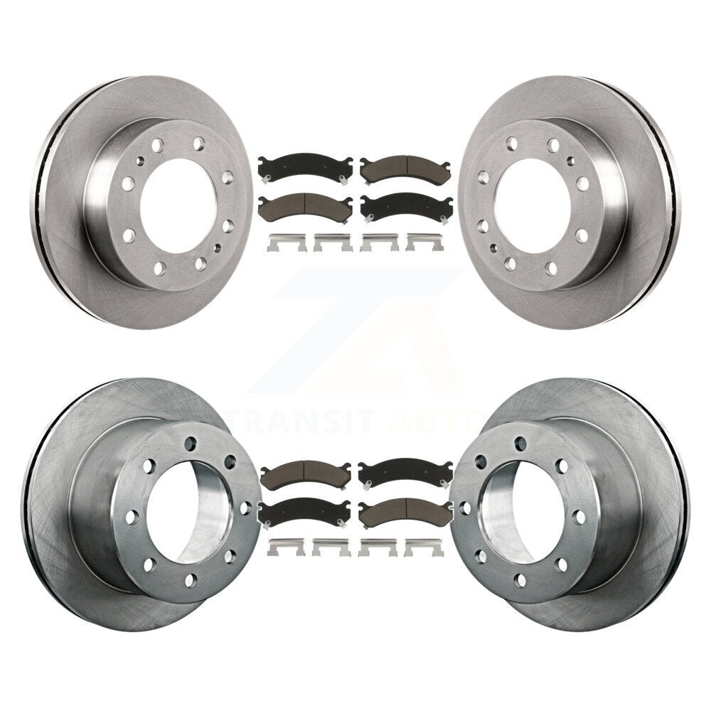 Brake Rotor & Ceramic Pad Front Rear Kit For Chevrolet GMC Silverado 3500 Sierra