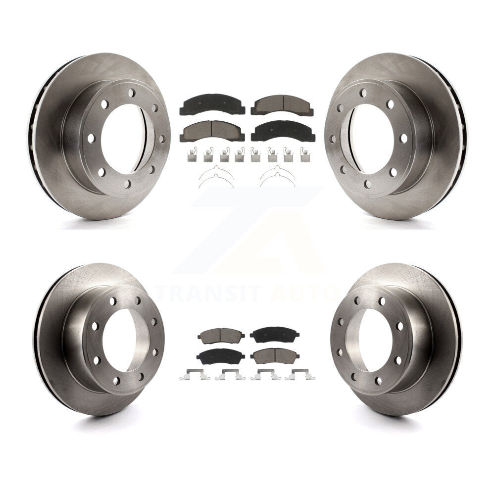 Brake Rotor & Ceramic Pad Front Rear Kit For Ford F-250 Super Duty Excursion 4WD