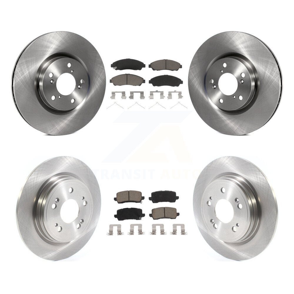 Brake Rotor & Ceramic Pad Front Rear Kit For 14-20 Acura RLX Sport Hybrid SH-AWD