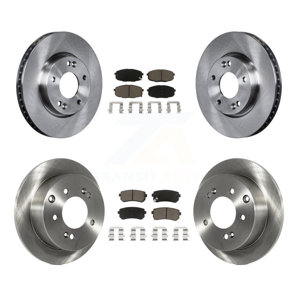 Disc Brake Rotors And Ceramic Pads Front Rear Kit For Kia Forte Koup Forte5