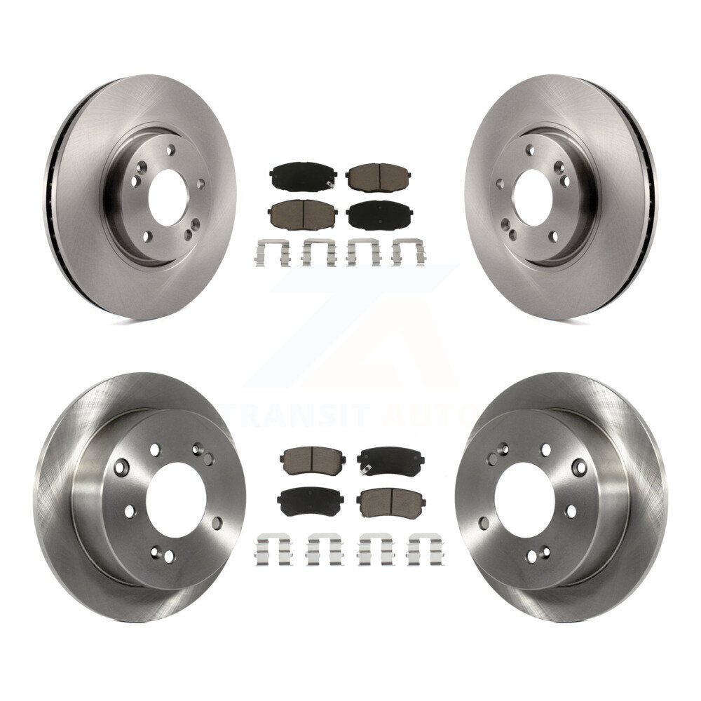 Disc Brake Rotors And Ceramic Pads Front Rear Kit For Kia Forte Koup Forte5