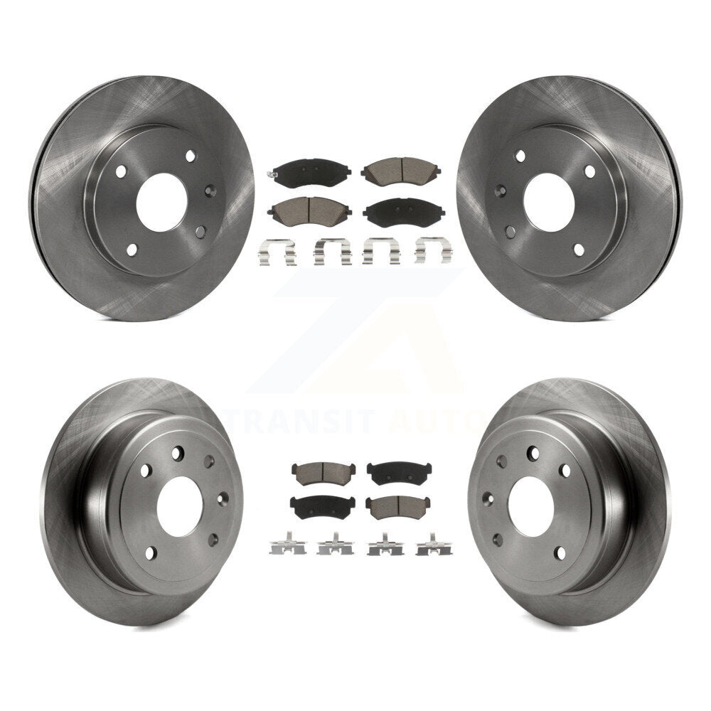 Brake Rotor & Ceramic Pad Front Rear Kit For Chevrolet Optra Suzuki Forenza Reno