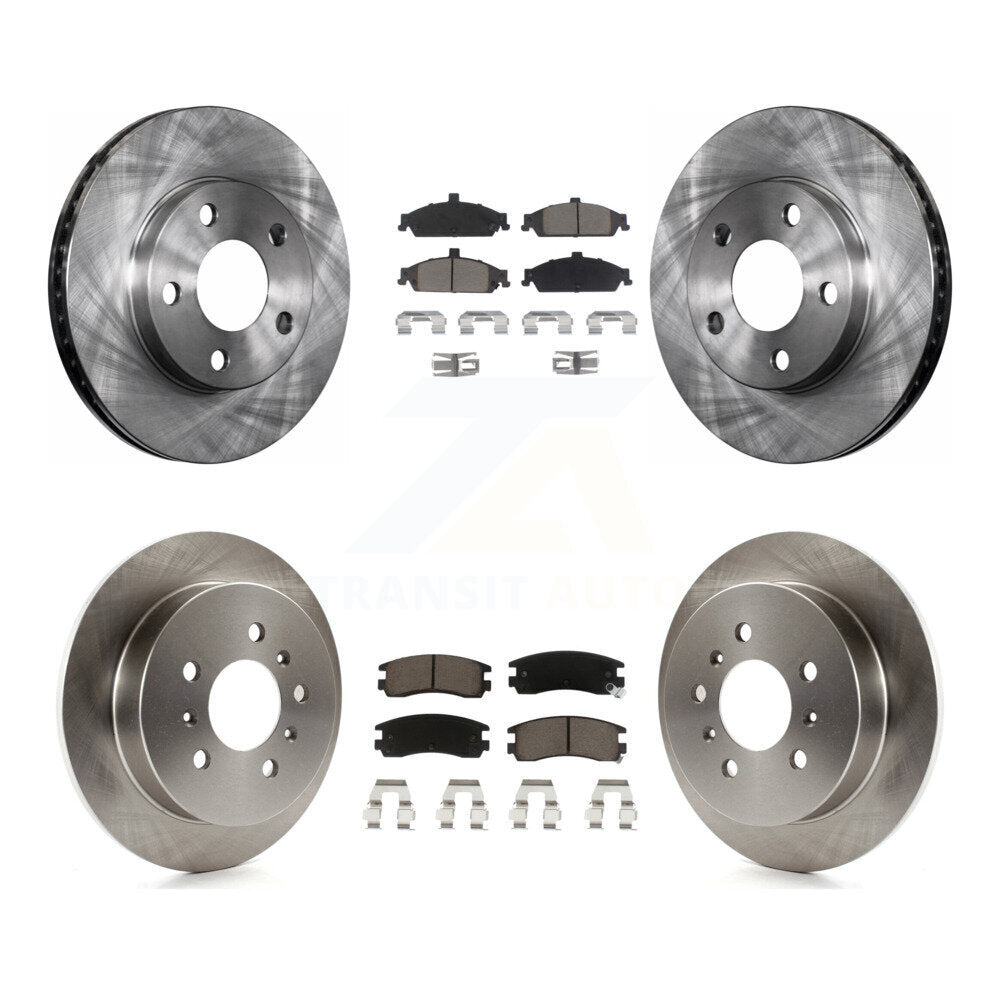 Brake Rotor And Ceramic Pad Front Rear Kit For Pontiac Grand Am Oldsmobile Alero