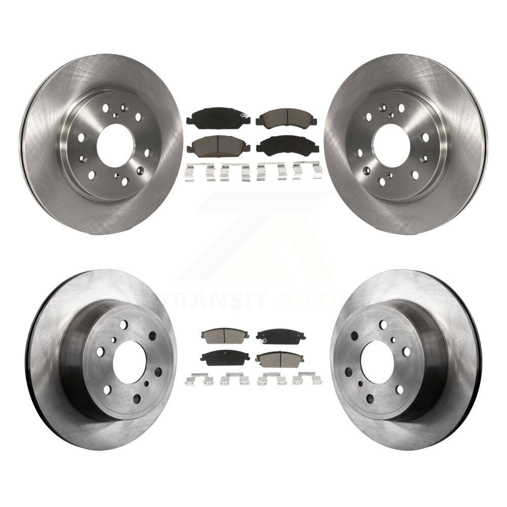 Brake Rotor & Ceramic Pad Front Rear Kit For Chevrolet GMC Sierra 1500 Silverado