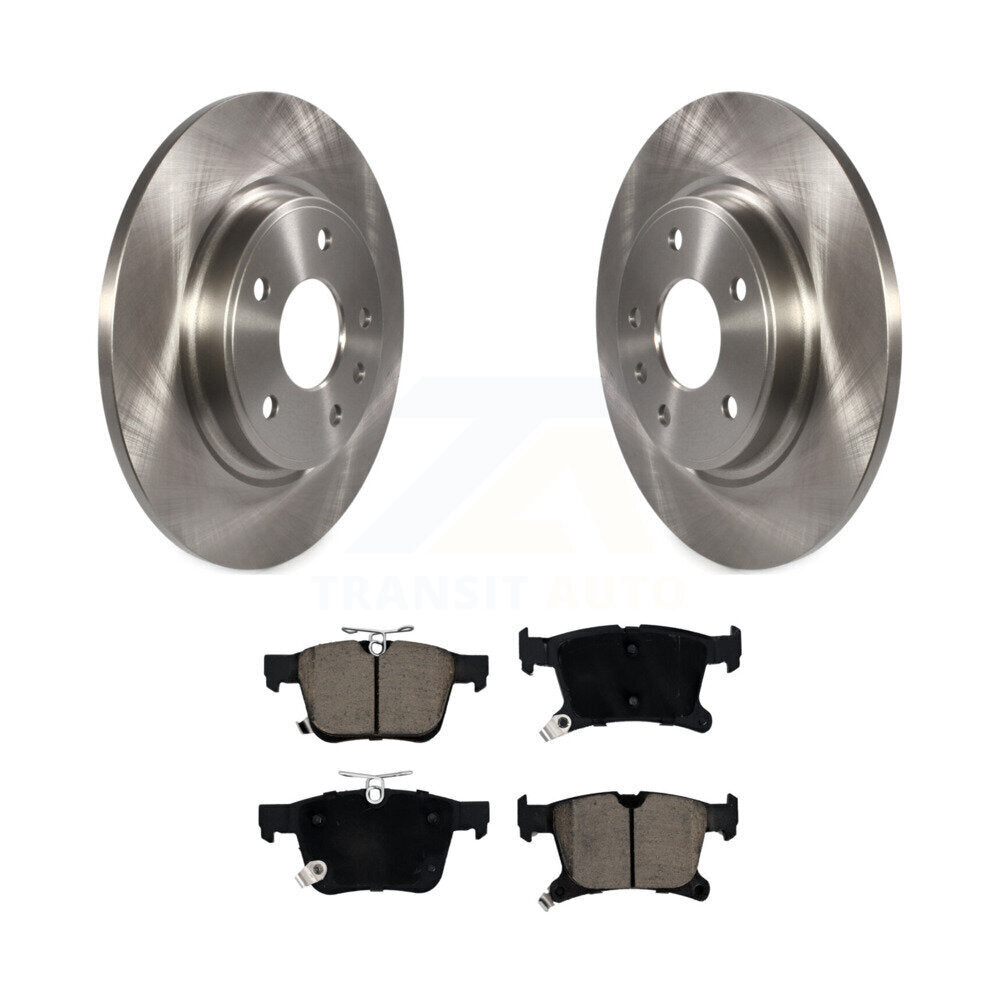 Brake Rotor And Ceramic Pad Rear Kit For Chrysler Pacifica Grand Caravan Voyager