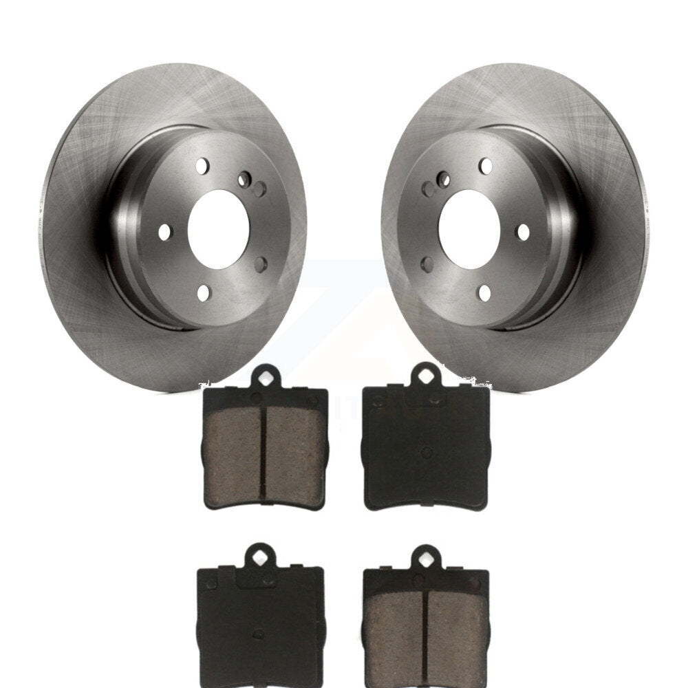 Brake Rotor And Ceramic Pad Rear Kit For Mercedes-Benz SLK280 With Sport Package