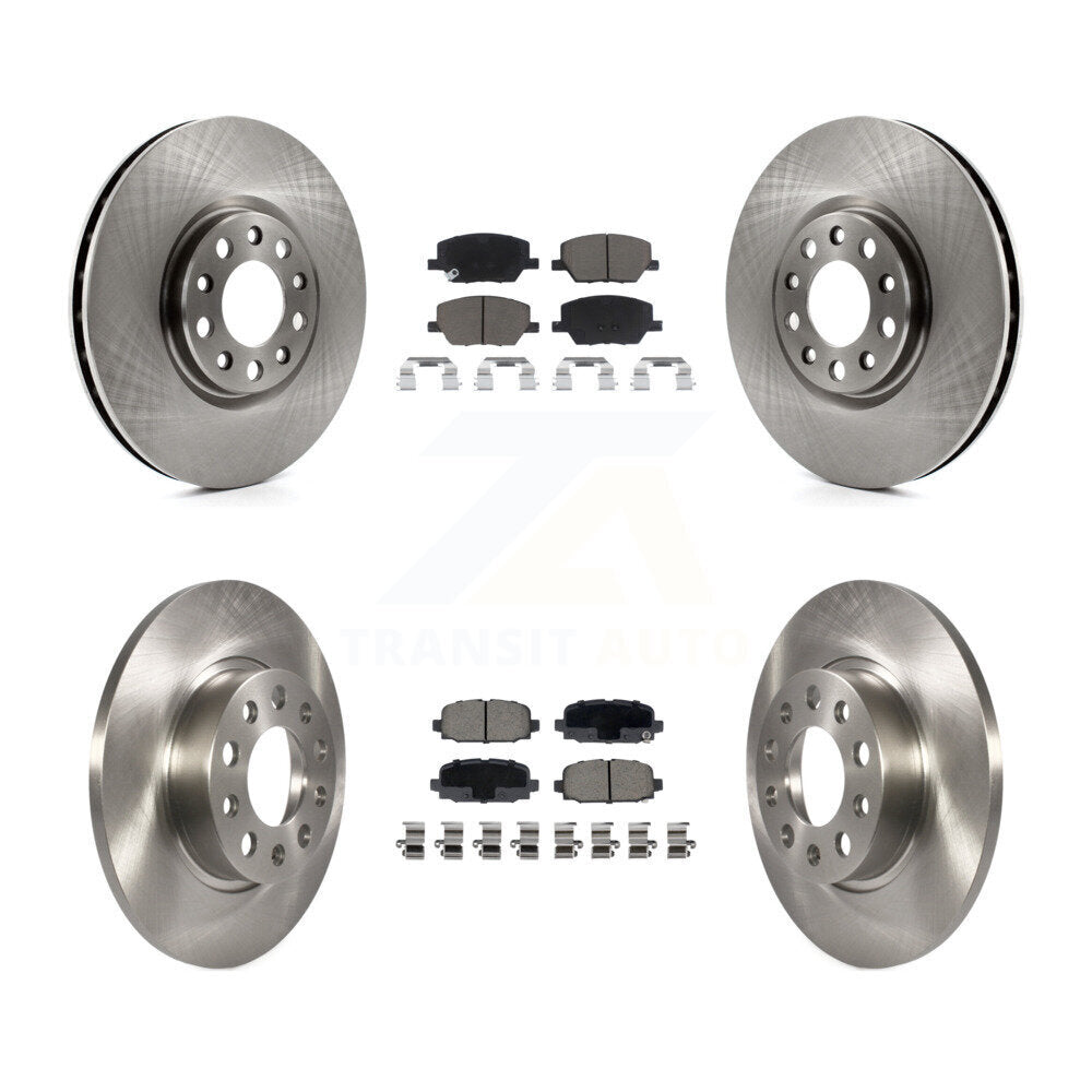 Disc Brake Rotors And Ceramic Pads Front Rear Kit For Jeep Compass