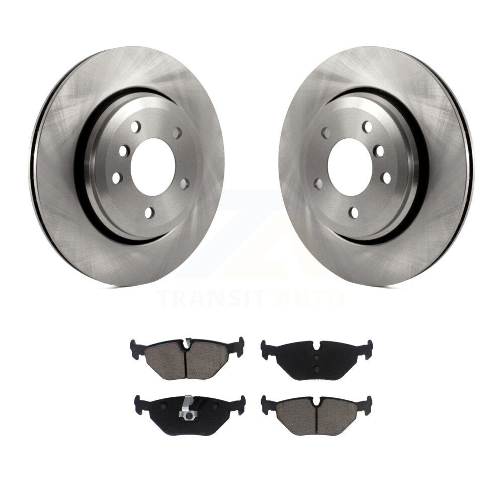 Brake Rotor And Ceramic Pad Rear Kit For BMW 320i With 320mm Diameter
