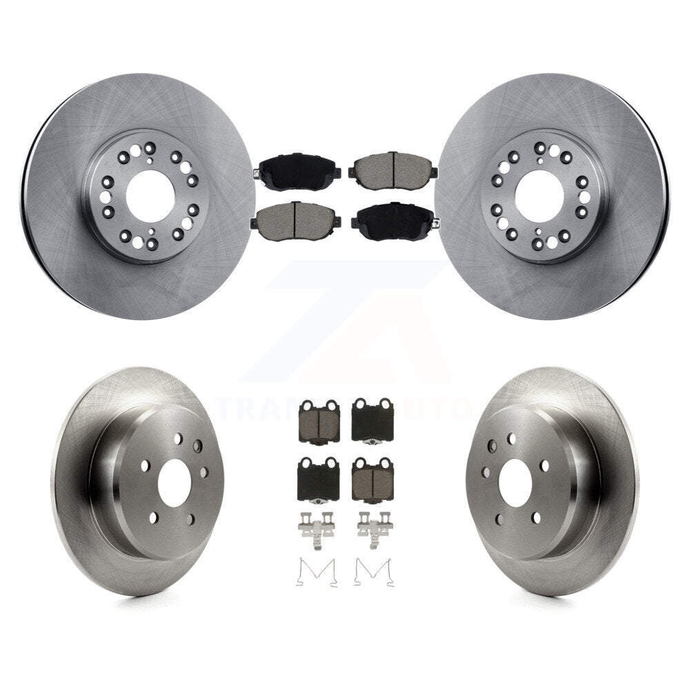 Brake Rotor & Ceramic Pad Front Rear Kit For Lexus SC430 IS300 GS300 GS400 GS430