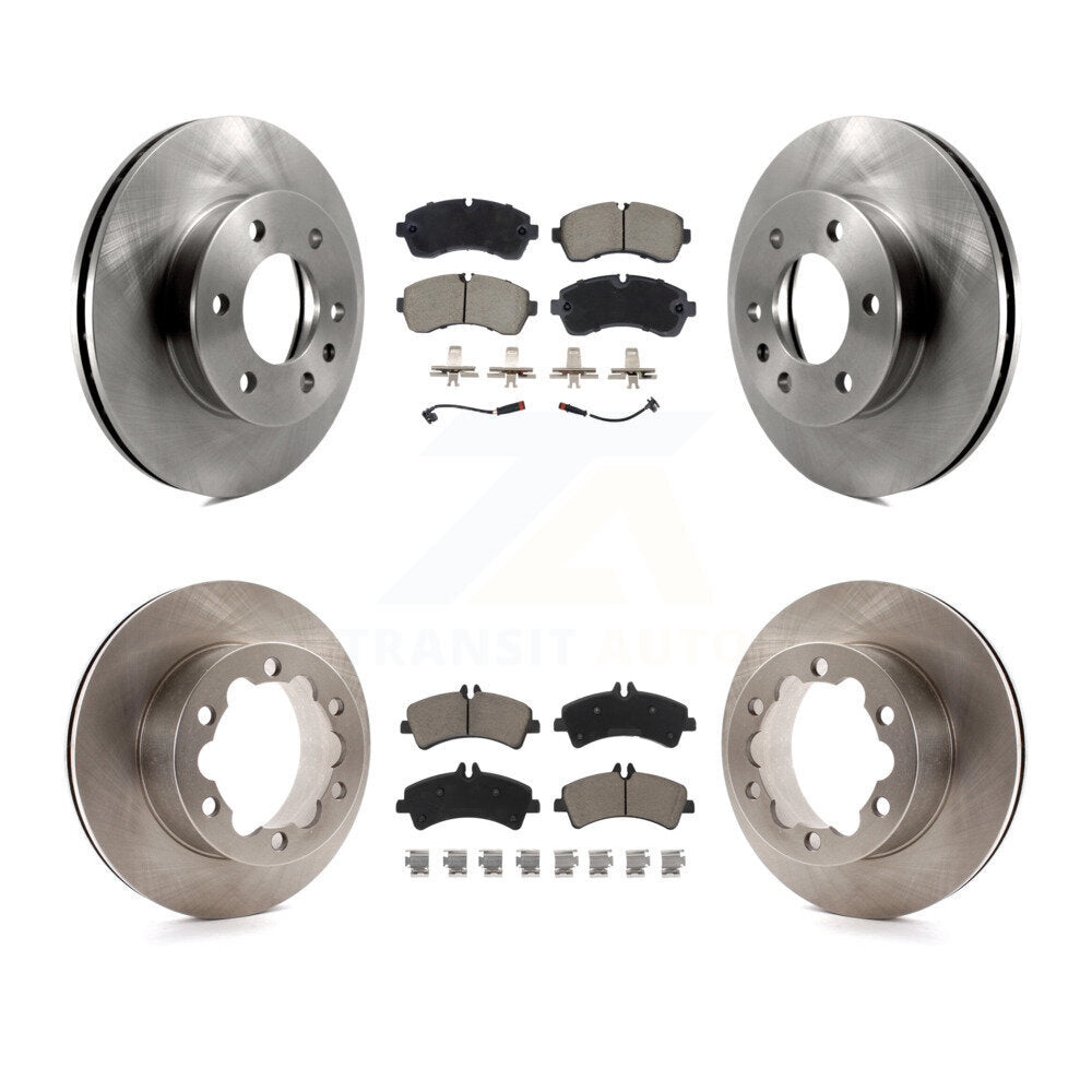 Brake Rotor And Ceramic Pad Front Rear Kit For Sprinter 3500 Mercedes-Benz Dodge