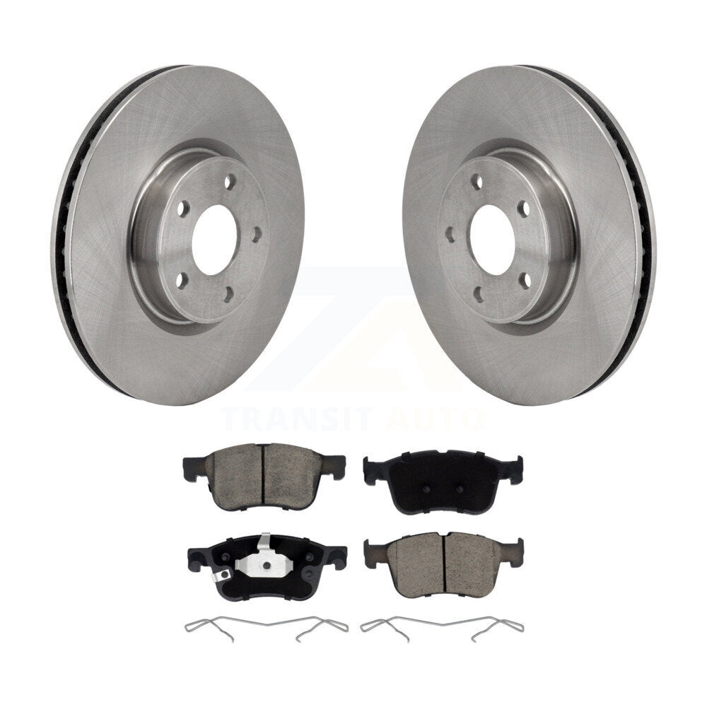 Brake Rotor & Ceramic Pad Front Kit For Ford Escape Bronco Sport Lincoln Corsair