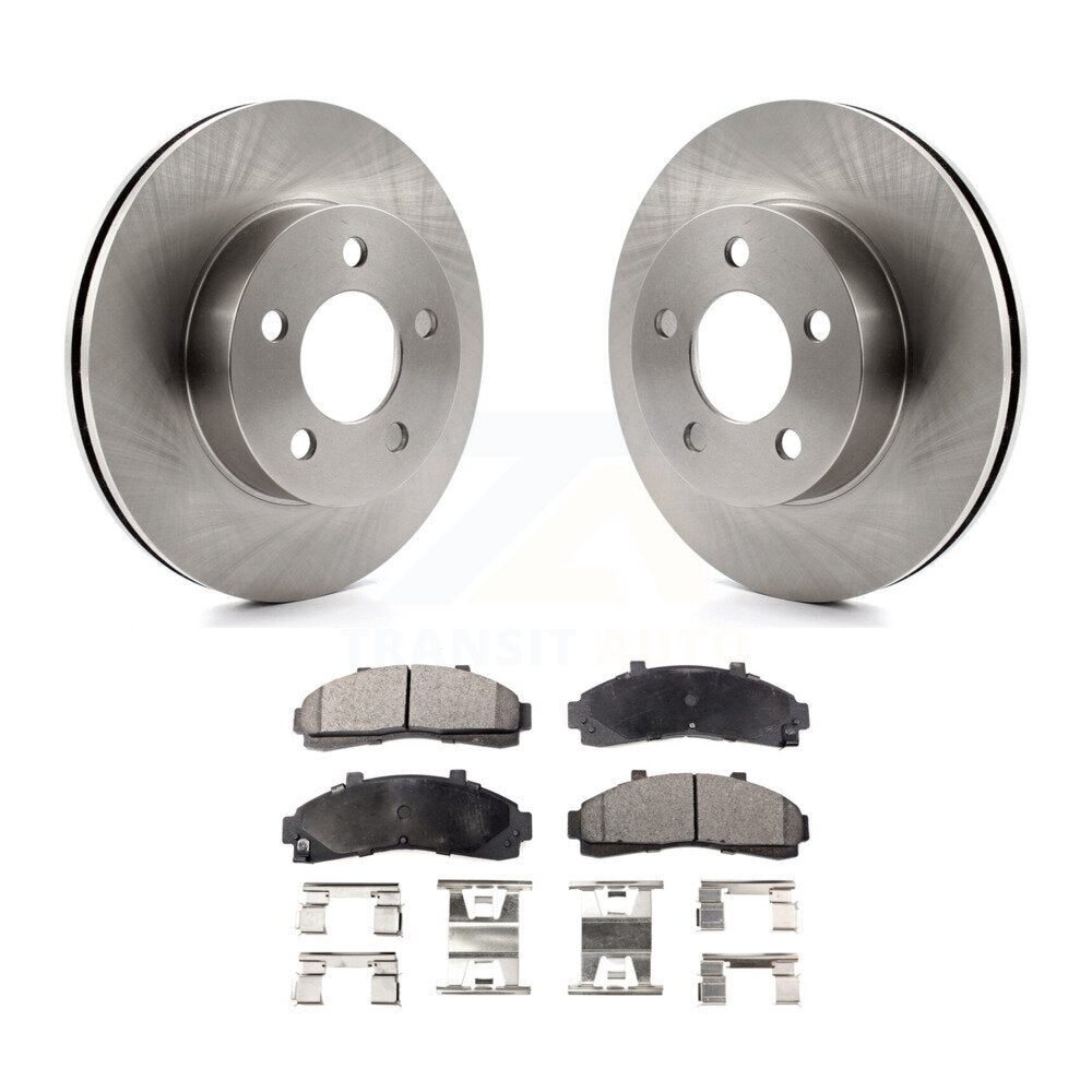 Brake Rotor And Semi-Metallic Pad Front Kit For Ford Ranger Explorer Mazda B4000