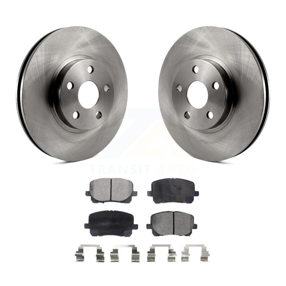 Brake Rotor & Semi-Metallic Pad Front Kit For Toyota Corolla Matrix Pontiac Vibe