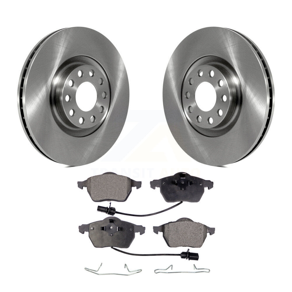 Disc Brake Rotors And Semi-Metallic Pads Front Kit For Audi A6 Quattro S4
