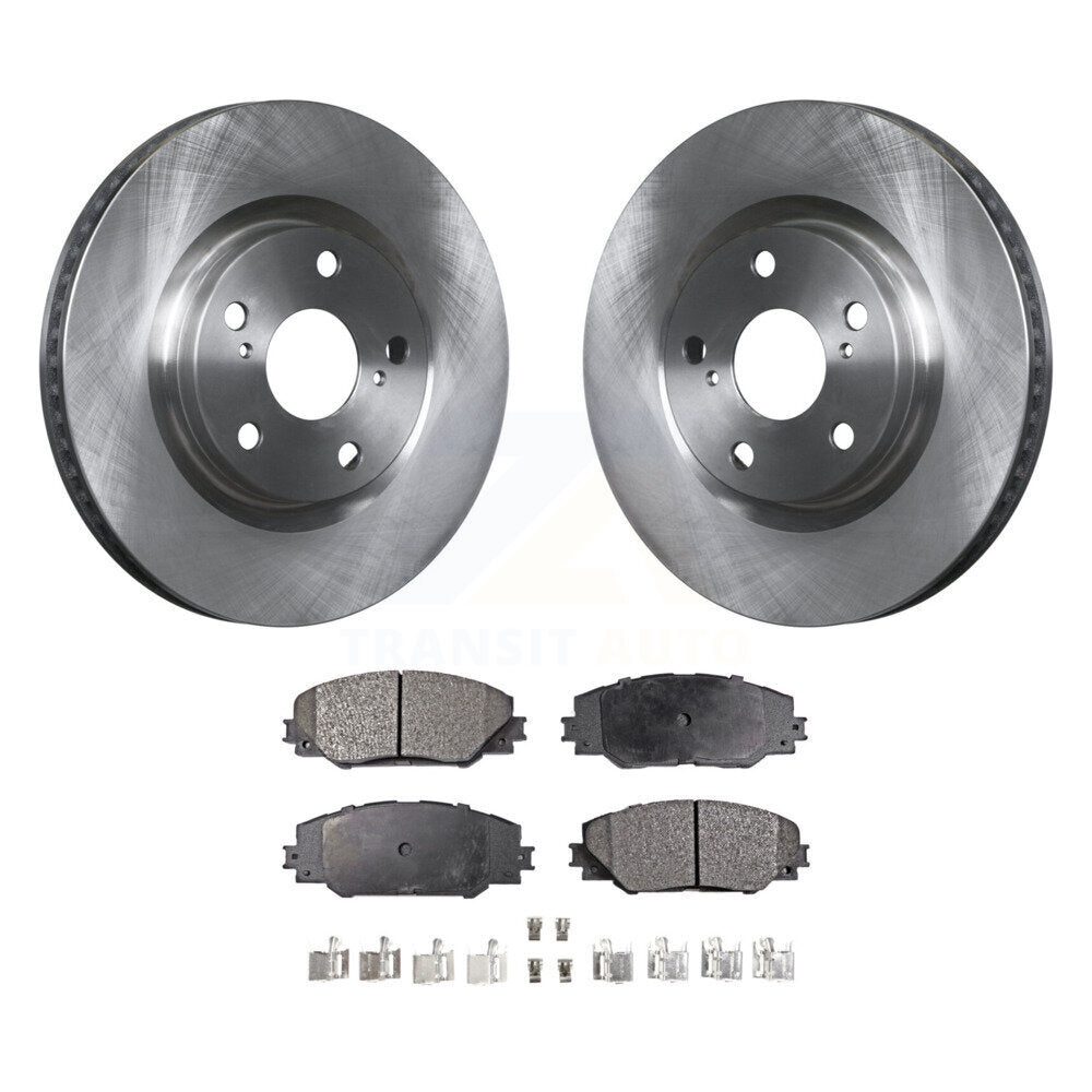 Brake Rotor & Semi-Metallic Pad Front Kit For Toyota RAV4 Matrix Pontiac Vibe iM
