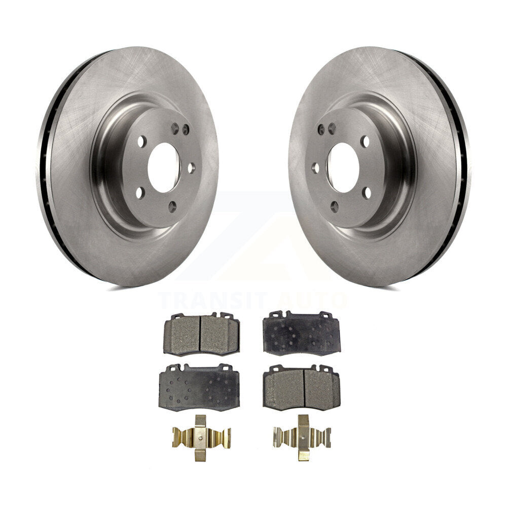 Brake Rotor And Semi-Metallic Pad Front Kit For Mercedes-Benz CLS550 CLS500 E550