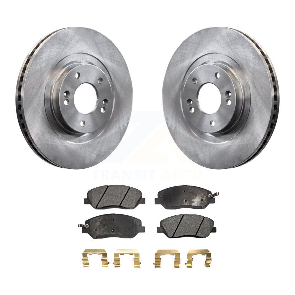 Brake Rotor & Semi-Metallic Pad Front Kit For 2013-2016 Hyundai Santa Fe XL 3.3L