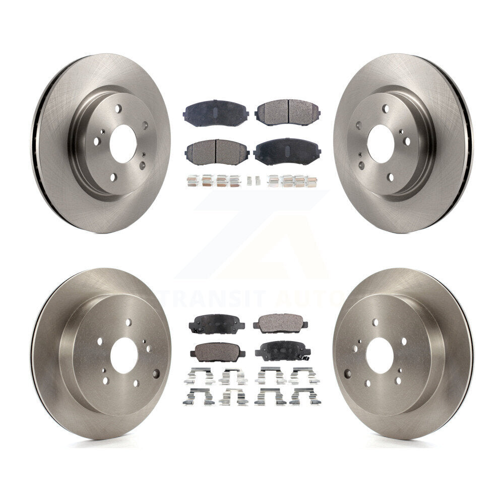 Brake Rotor & Semi-Metallic Pad Front Rear Kit For 2009-2013 Suzuki Grand Vitara