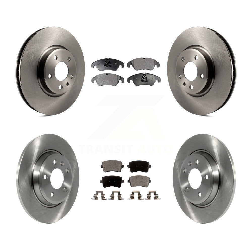 Brake Rotor & Semi-Metallic Pad Front Rear Kit For Audi Q5 A4 Quattro A5 allroad