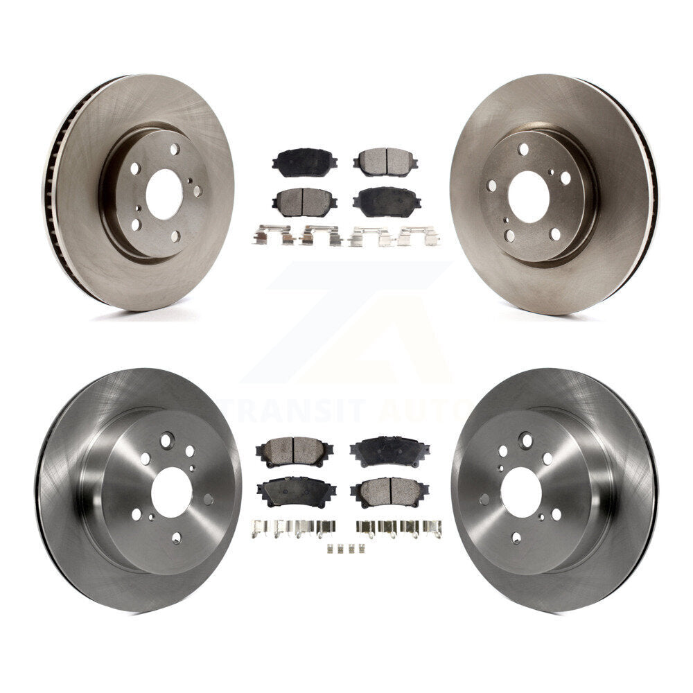 Brake Rotor & Semi-Metallic Pad Front Rear Kit (6Pc) For Lexus IS250 C F Sport