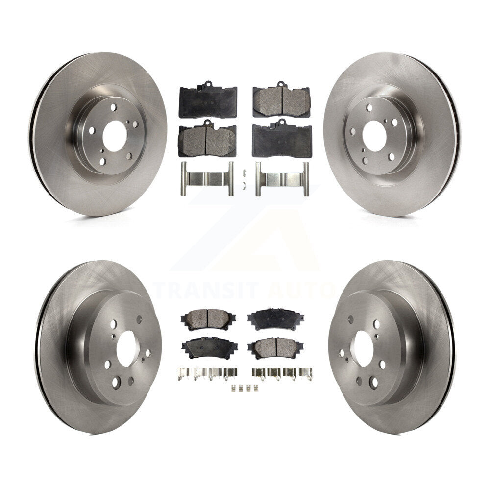 Brake Rotor & Semi-Metallic Pad Front Rear Kit (6Pc) For Lexus IS300 IS350 GS350