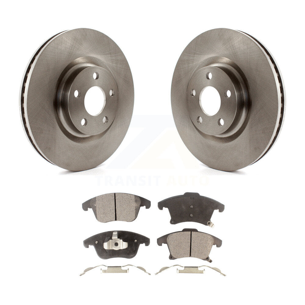 Brake Rotor And Semi-Metallic Pad Front Kit For Ford Police Responder Hybrid SSV